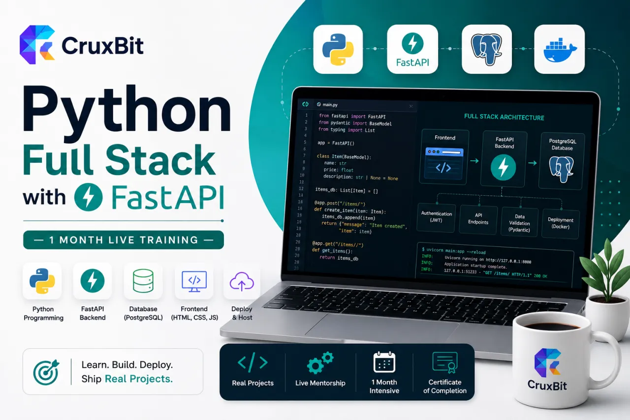 Python Full Stack with FastAPI — Live Training